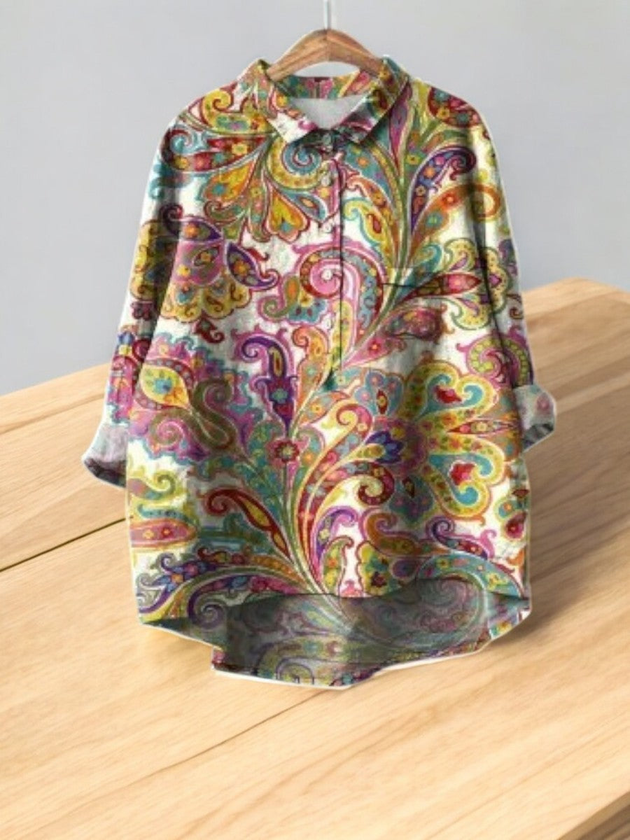 Sereno™ | Moderiktig Vintage Blus