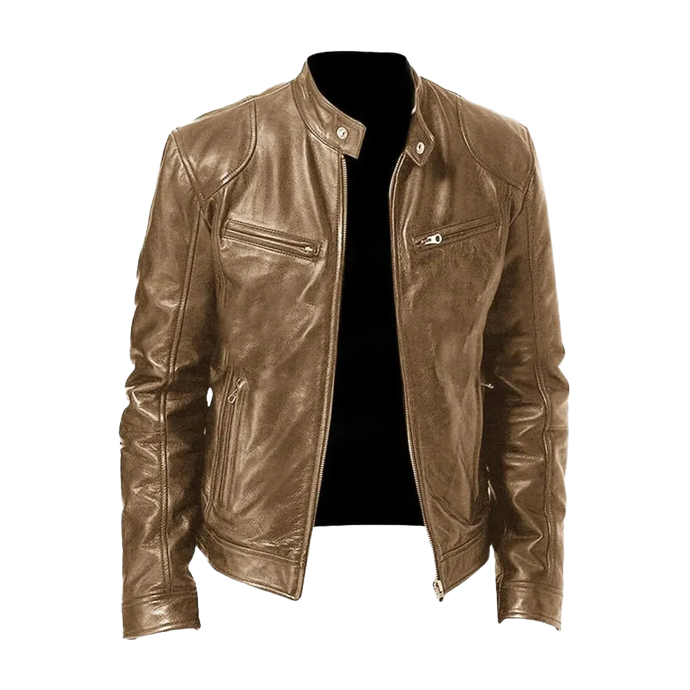 Sereno® | Casual Läderjacka